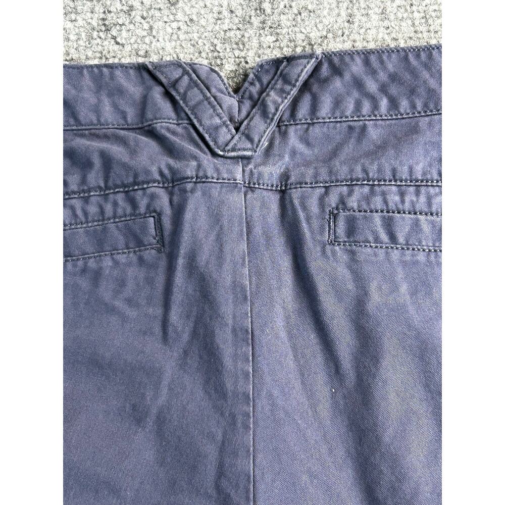 Columbia Women's Navy Cotton Chino Shorts Size 8 Casual Flat Front - Picture 6 of 10